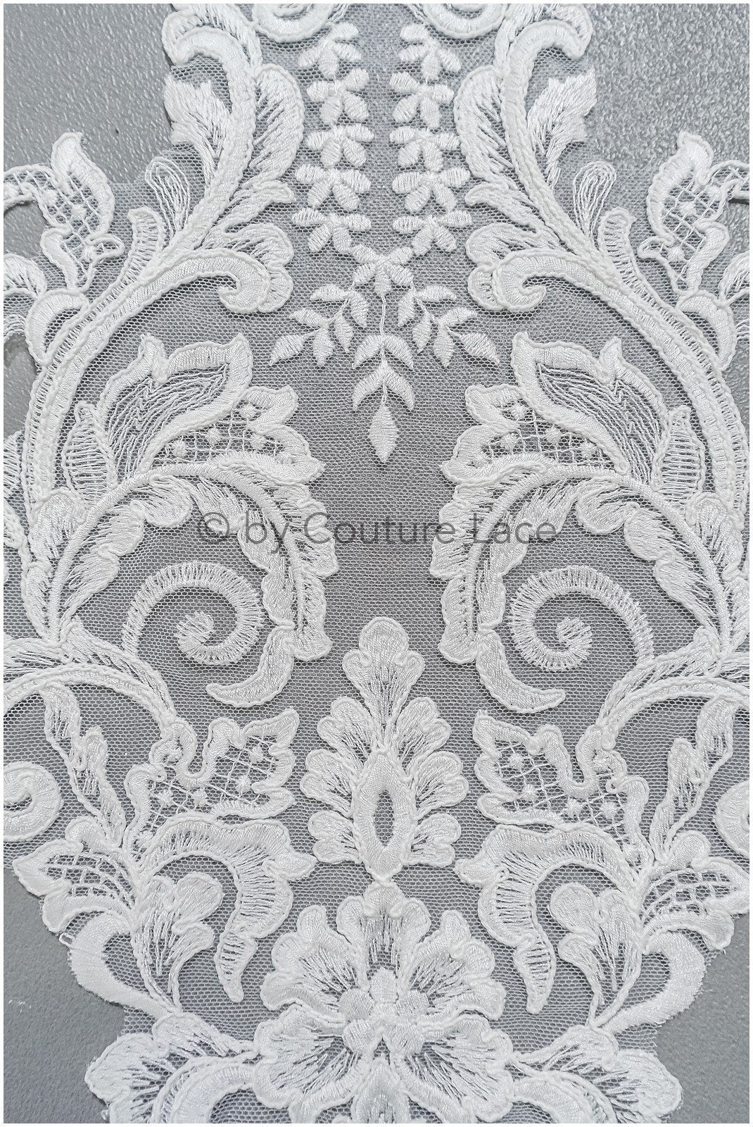 romantische Wildblumen Spitze Aufnäher/ Baumwollblumen Applikation/ Brautkleid Spitze Applikation// A22-304
