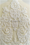 romantische Wildblumen Spitze Aufnäher/ Baumwollblumen Applikation/ Brautkleid Spitze Applikation// A22-304