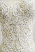 romantische Wildblumen Spitze Aufnäher/ Baumwollblumen Applikation/ Brautkleid Spitze Applikation// A22-304