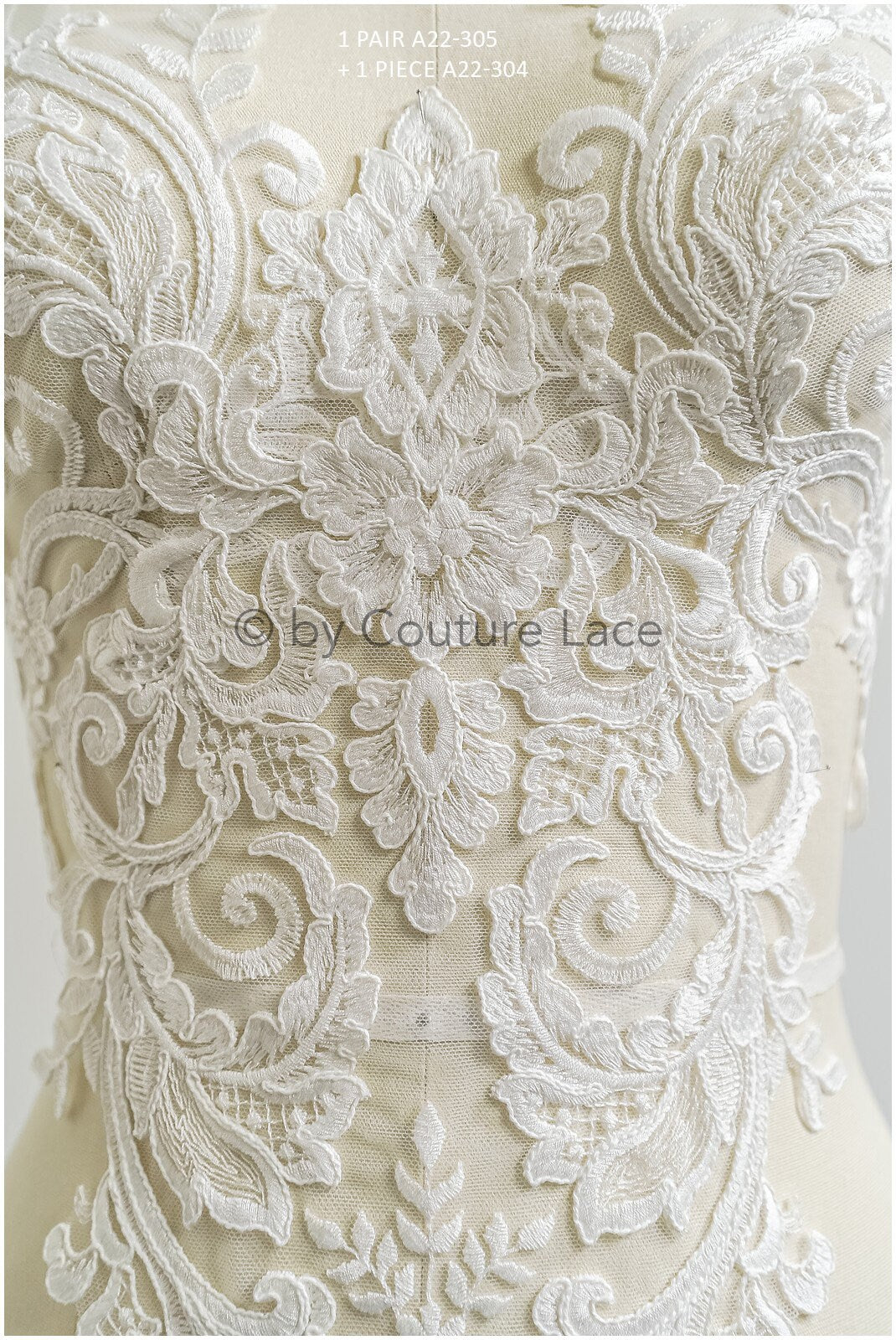 romantische Wildblumen Spitze Aufnäher/ Baumwollblumen Applikation/ Brautkleid Spitze Applikation// A22-304