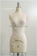 romantischer Blumen-Aufnäher/ Baumwollblumen Applikation/ Hochzeitskleid Spitze Applikation/ Brautblume Applikation// A22-286