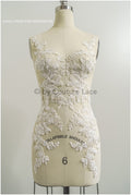romantische Perlenblumen Spitze Aufnäher/ Baumwollblumen Applikation/ Brautkleid Spitze Applikation// A22-291