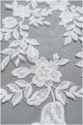 romantischer Blumen-Aufnäher/ Baumwollblumen Applikation/ Brautblumen Applikation/ Brautblumen Applikation// A22-293