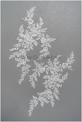 romantischer Blumen-Aufnäher/ Baumwollblumen Applikation/ Brautblumen Applikation/ Brautblumen Applikation// A22-294