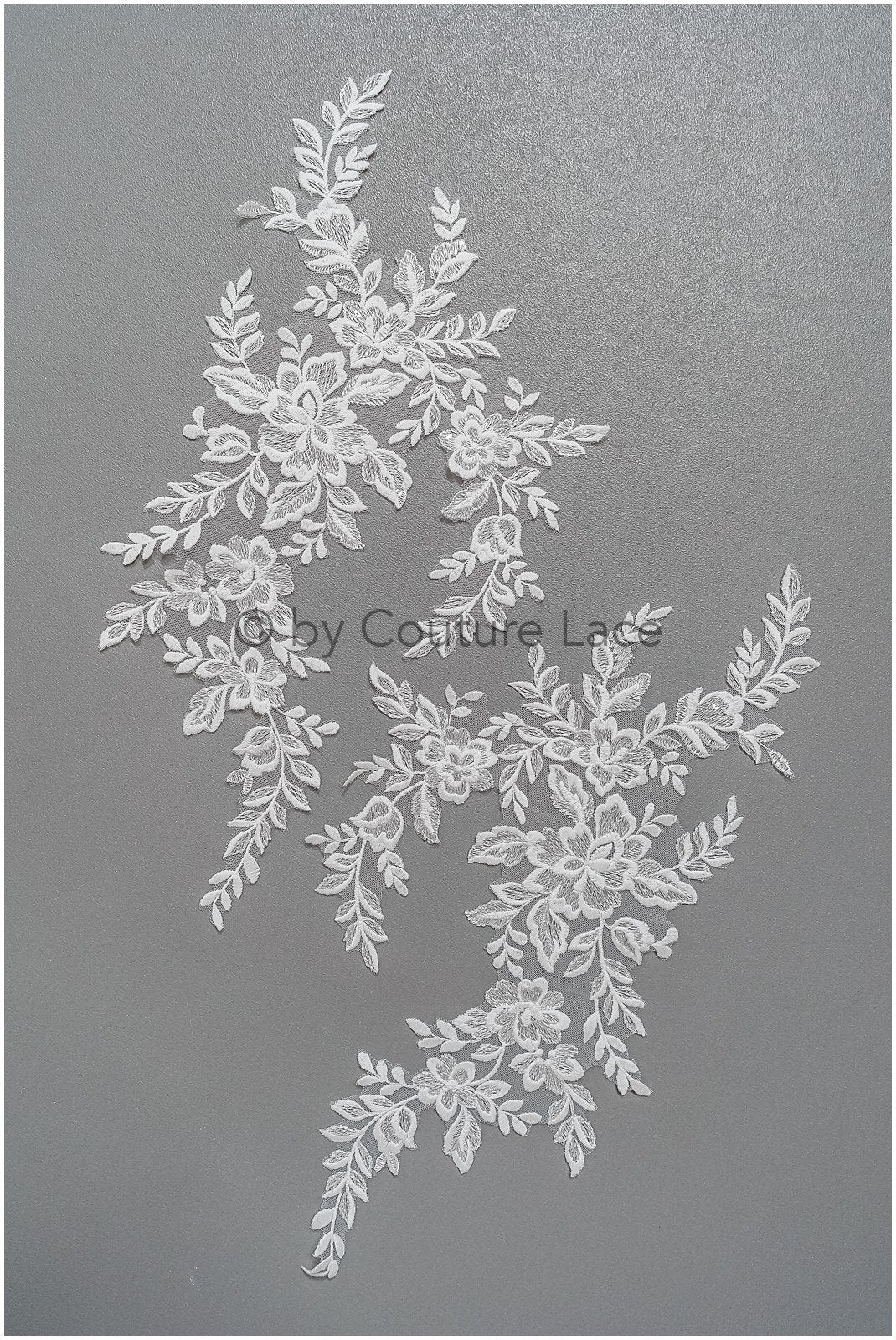 romantischer Blumen-Aufnäher/ Baumwollblumen Applikation/ Brautblumen Applikation/ Brautblumen Applikation// A22-294