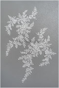 romantischer Blumen-Aufnäher/ Baumwollblumen Applikation/ Brautblumen Applikation/ Brautblumen Applikation// A22-294