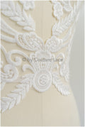 romantische Boho Blumen Spitze Aufnäher/ Baumwolle Blumen Applikation/ Brautkleid Spitzen Applikation// A22-316