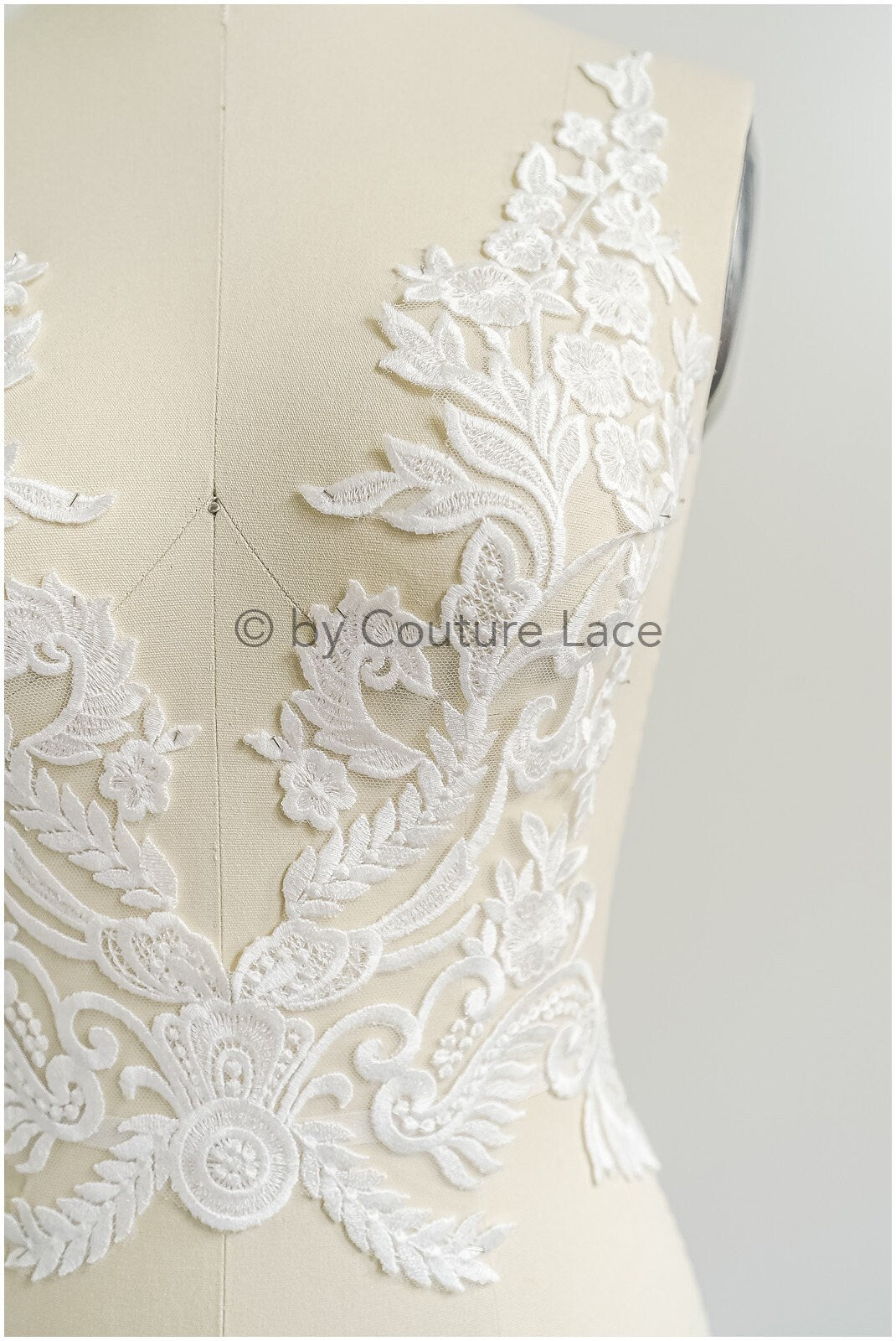 romantische Boho Blumen Spitze Aufnäher/ Baumwolle Blumen Applikation/ Brautkleid Spitzen Applikation// A22-316
