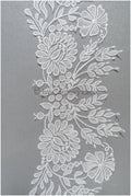 romantischer Boho Spitzengürtel/ Baumwolle Blumen Applikation/ Brautkleid Spitze Applikation// A22-313