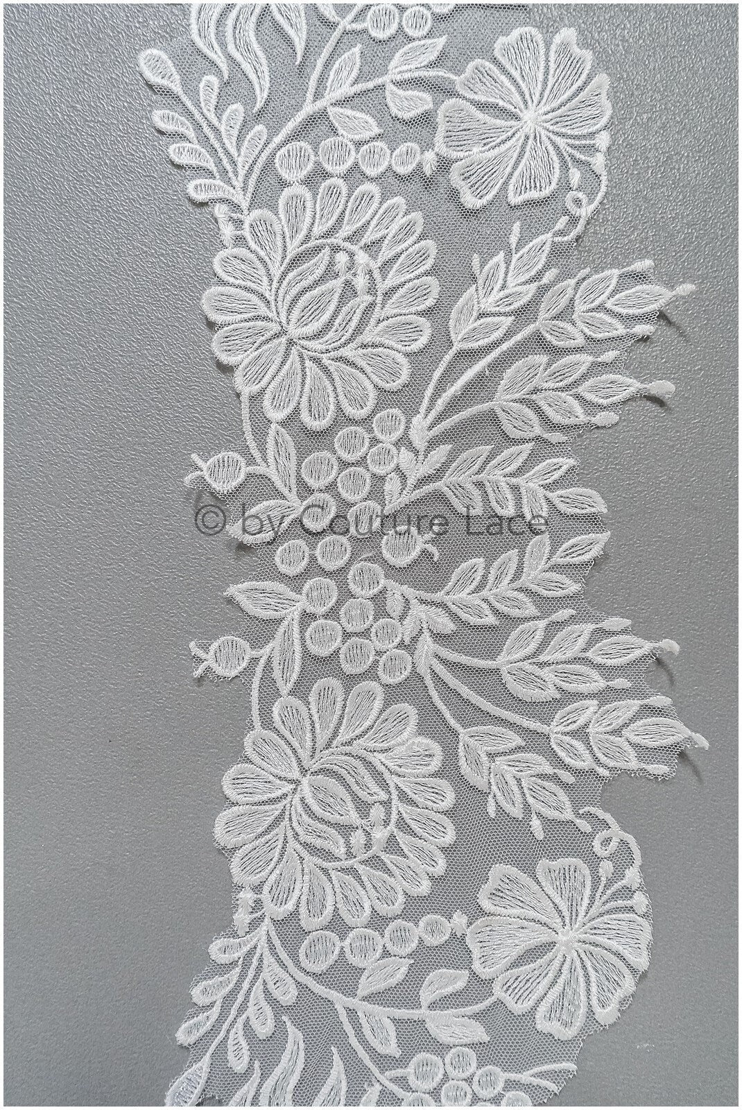 romantischer Boho Spitzengürtel/ Baumwolle Blumen Applikation/ Brautkleid Spitze Applikation// A22-313