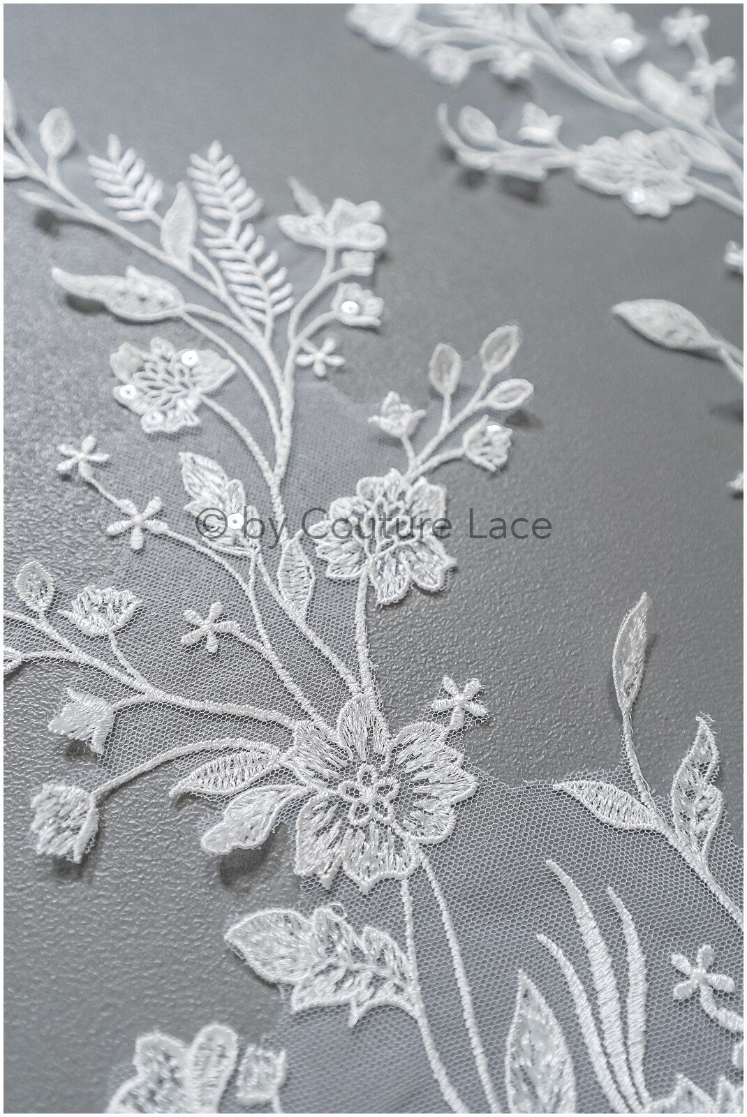 Romantische Wildblumen Spitze Aufnäher/ Baumwollblumen Applikation/ Brautkleid Spitze Applikation// A22-311