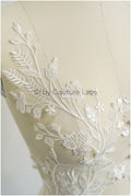 Romantische Wildblumen Spitze Aufnäher/ Baumwollblumen Applikation/ Brautkleid Spitze Applikation// A22-311