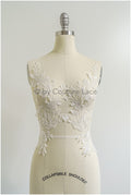Romantische Wildblumen Spitze Aufnäher/ Baumwollblumen Applikation/ Brautkleid Spitze Applikation// A22-311