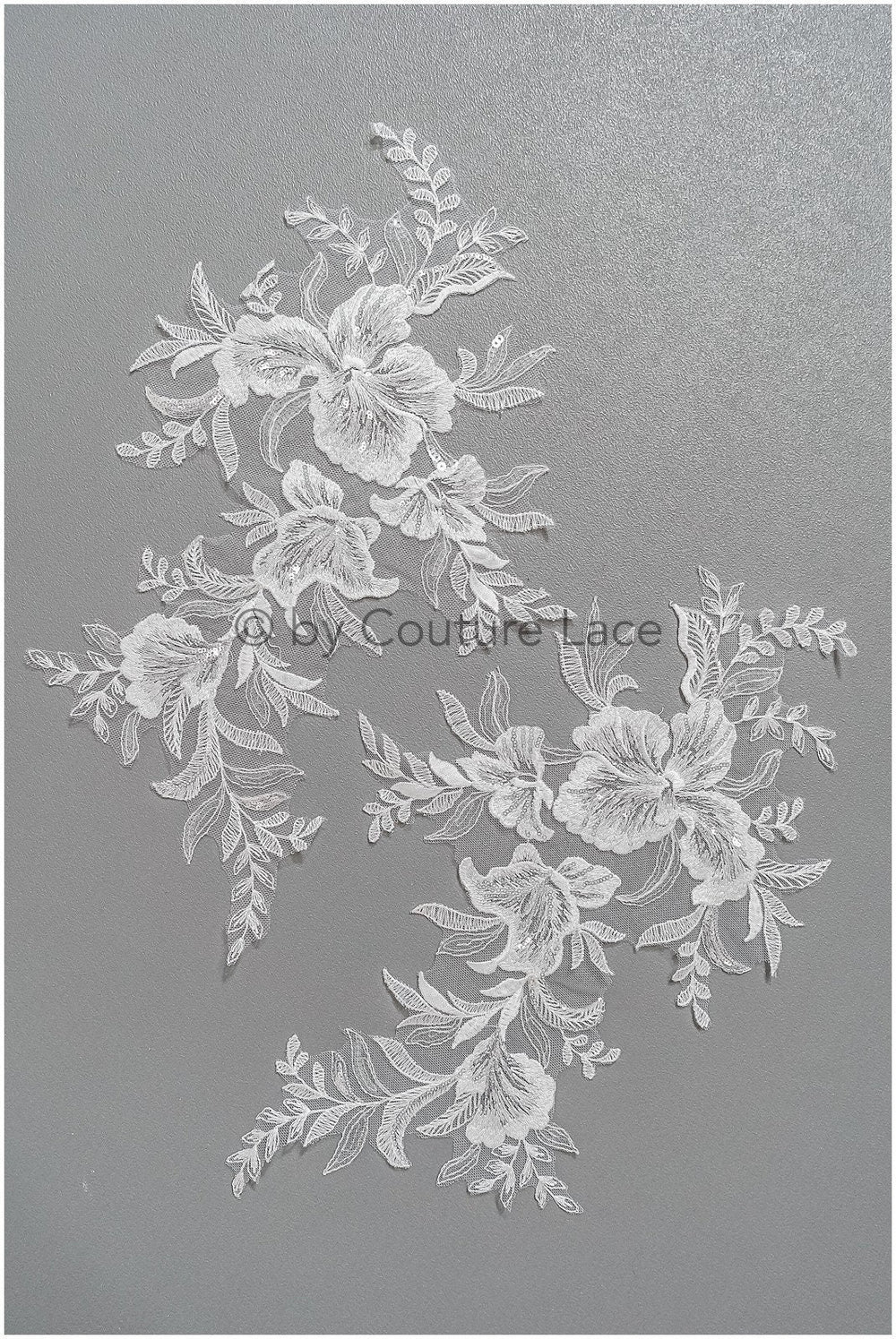 romantische Wildblumen Spitze Aufnäher/ Baumwollblumen Applikation/ Brautblumen Applikation/ Brautblumen Applikation// A22-295