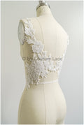 Romantische Perlenblüten Spitze Aufnäher/ Baumwollblume Applikation/ Brautkleid Spitzen Applikation/ Brautblumen Applikation// A22-299