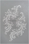 romantische Wildblumen Spitze Aufnäher/ Baumwollblumen Applikation/ Brautkleid Spitze Applikation// A22-301