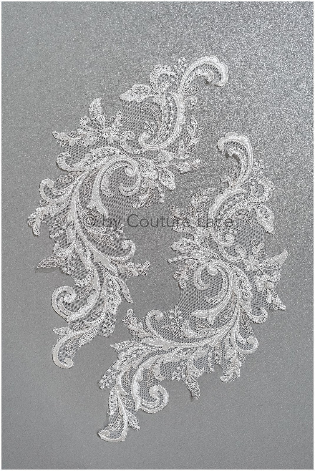 romantische Wildblumen Spitze Aufnäher/ Baumwollblumen Applikation/ Brautkleid Spitze Applikation// A22-301