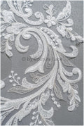romantische Wildblumen Spitze Aufnäher/ Baumwollblumen Applikation/ Brautkleid Spitze Applikation// A22-301