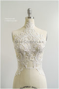 romantische Wildblumen Spitze Aufnäher/ Baumwollblumen Applikation/ Brautkleid Spitze Applikation// A22-301