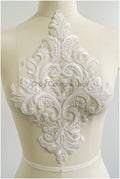 romantische Wildblumen Spitze Aufnäher/ Baumwollblumen Applikation/ Brautkleid Spitze Applikation// A22-302