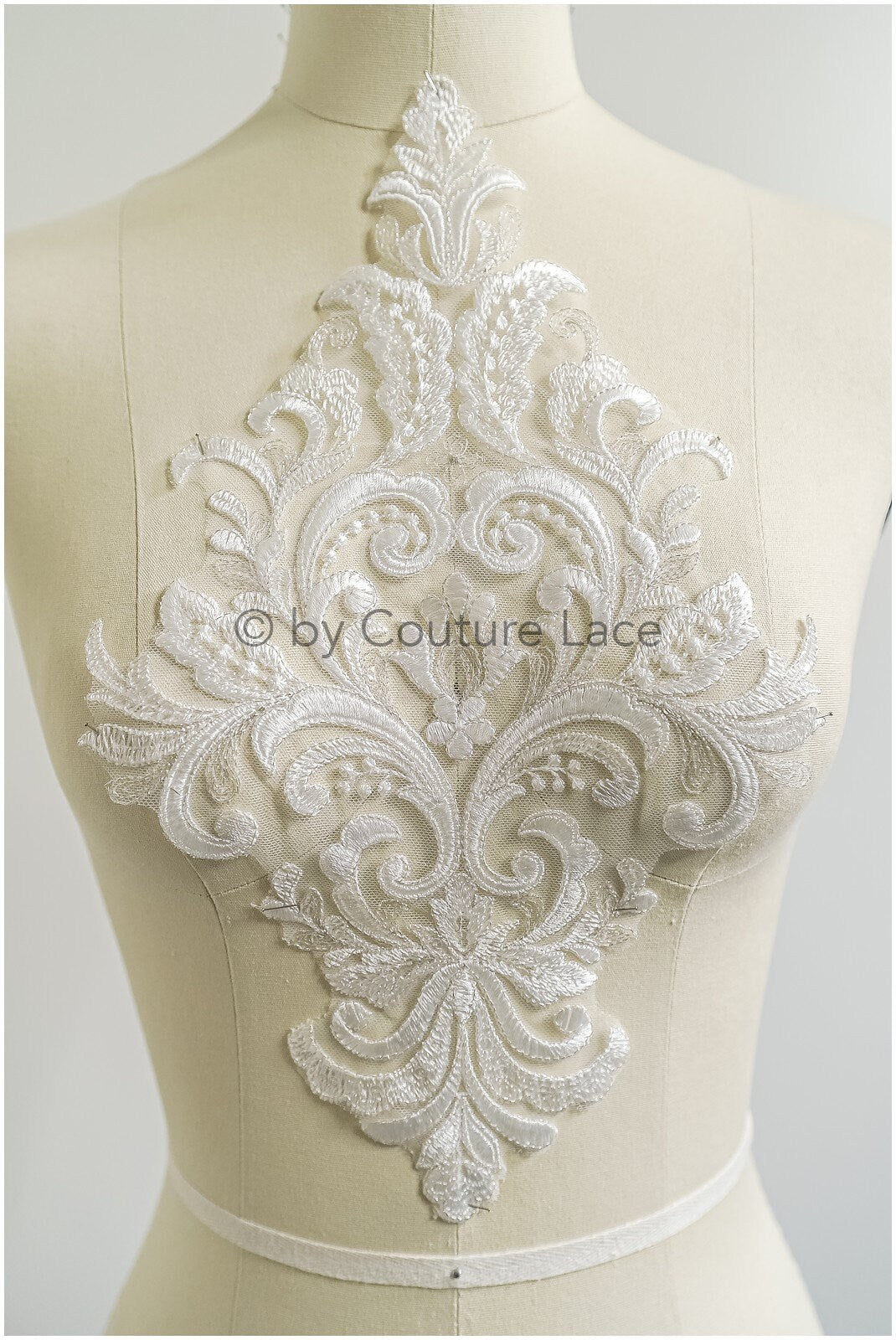 romantische Wildblumen Spitze Aufnäher/ Baumwollblumen Applikation/ Brautkleid Spitze Applikation// A22-302