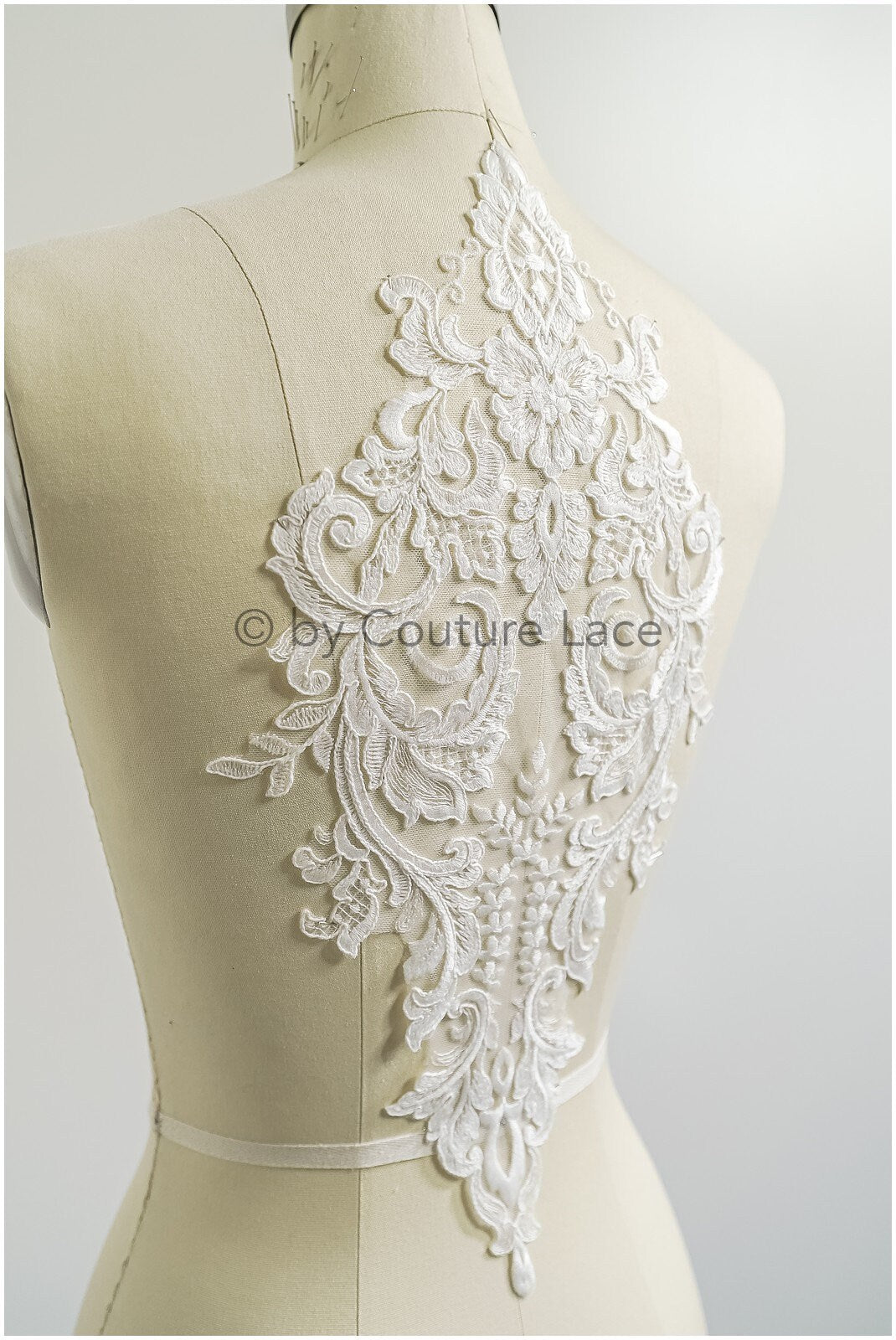 romantische Wildblumen Spitze Aufnäher/ Baumwollblumen Applikation/ Brautkleid Spitze Applikation// A22-304