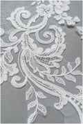 romantische Wildblumen Spitze Aufnäher/ Baumwollblumen Applikation/ Brautkleid Spitze Applikation// A22-305