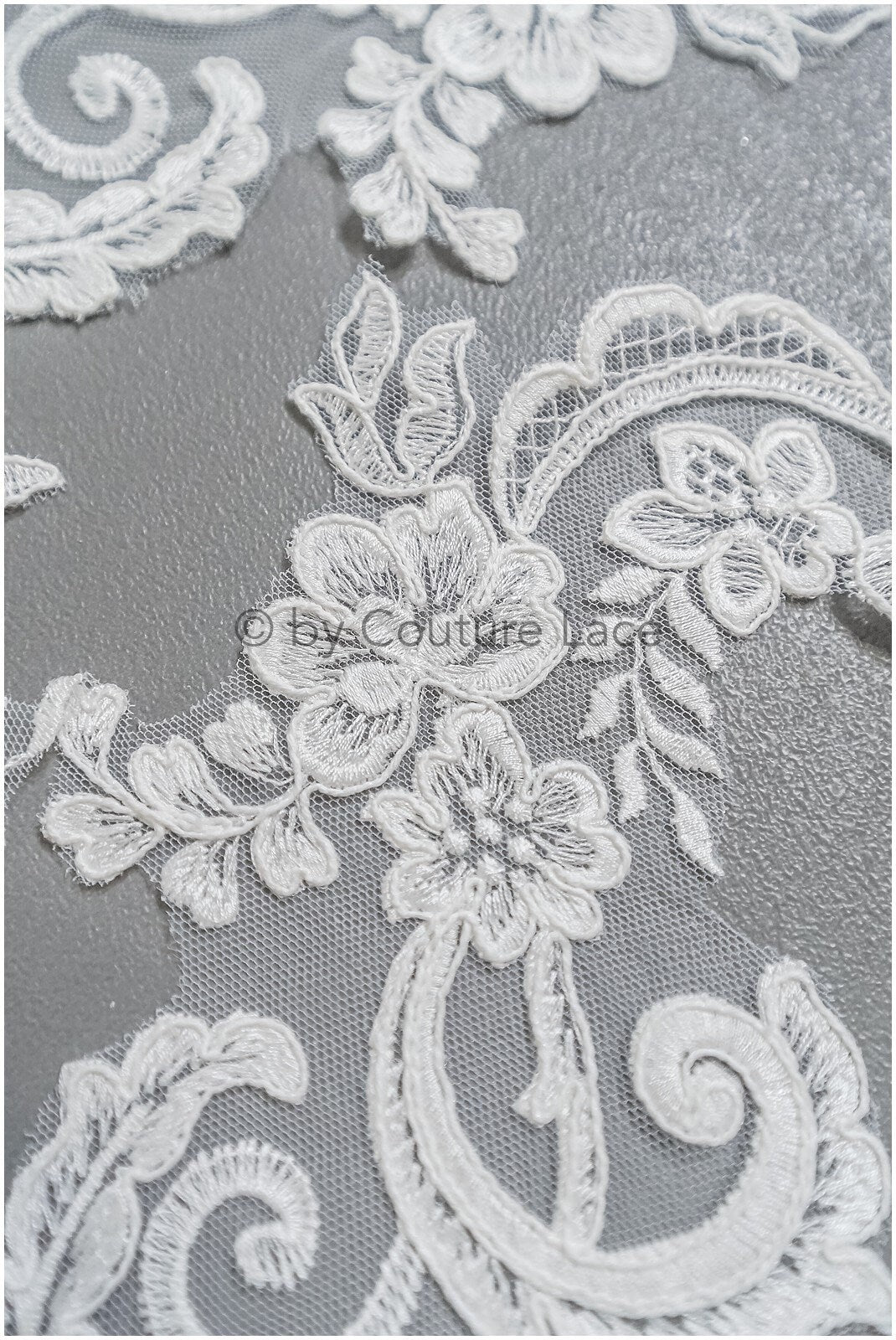 romantische Wildblumen Spitze Aufnäher/ Baumwollblumen Applikation/ Brautkleid Spitze Applikation// A22-305