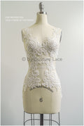 romantische Wildblumen Spitze Aufnäher/ Baumwollblumen Applikation/ Brautkleid Spitze Applikation// A22-305