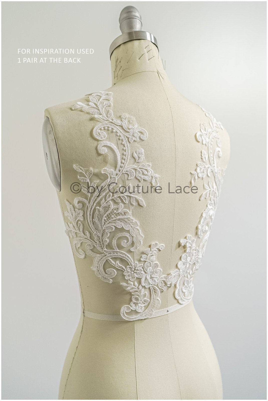romantische Wildblumen Spitze Aufnäher/ Baumwollblumen Applikation/ Brautkleid Spitze Applikation// A22-305