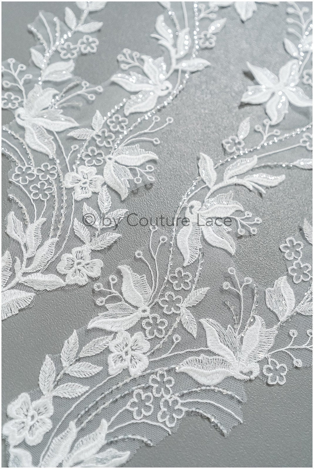 romantische Wildblumen Spitze Aufnäher/ Baumwolle Bestickte Blumen Applikation/ Brautkleid Applikation// A23-314