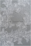 filigree wildflower lace patch/ off-white flower applique/ wedding dress lace applique/ bridal flower applique// A23-307