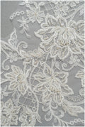 romantischer verzierter Spitzen Aufnäher/ cremeweiße Ornament Blumen Applikation/ Brautkleid Spitze Applikation/ Braut verzierte Muster Applikation// A23-232