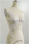 romantische Wildblumen Spitze Aufnäher/ Baumwolle Bestickte Blumen Applikation/ Brautkleid Spitze Applikation// A23-284