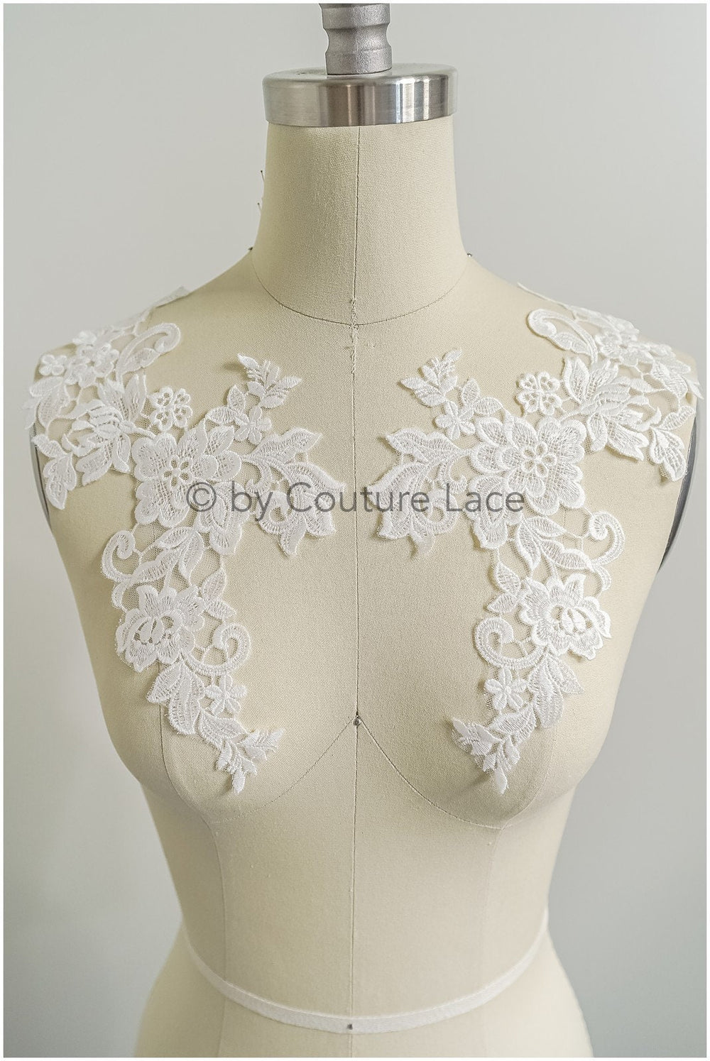 romantische Wildblumen Spitze Aufnäher/ Baumwolle Bestickte Blumen Applikation/ Brautkleid Spitze Applikation// A23-284