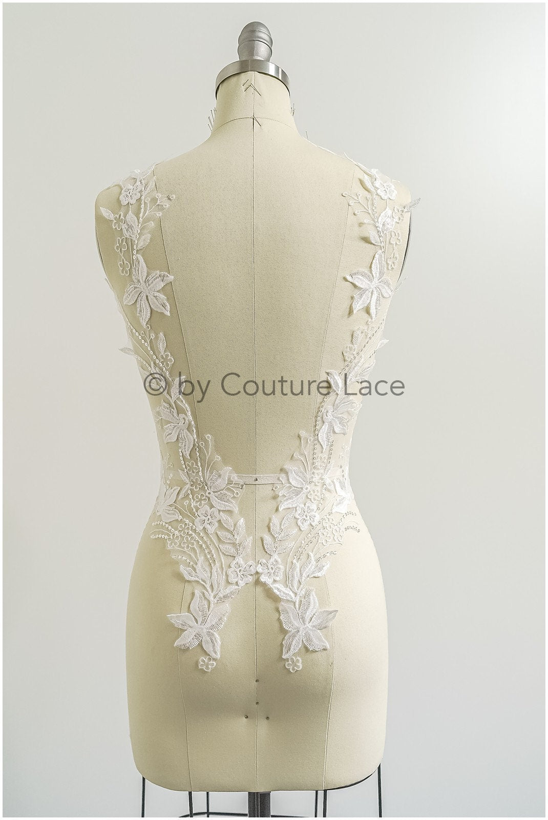 romantische Wildblumen Spitze Aufnäher/ Baumwolle Bestickte Blumen Applikation/ Brautkleid Applikation// A23-314
