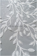 Romantischer Blätter-Aufnäher/ Blätter-Applikation/ Hochzeitskleid Spitze Applikation/ Brautblatt Applikation// A23-312