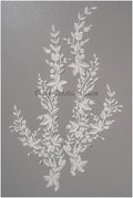 Perlen Blumen Applikation/ schwere Perlen Braut Aufnäher/ Hochzeitskleid Spitzenapplikation/ Brautblatt Applikation/ A23-021