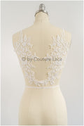 3D Blumen Applikation / 3D Blumen Spitze Applikation / Hochzeitskleid Applikation / Blatt Applikation / A23-075
