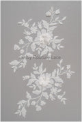 3D Blumen Applikation / 3D Blumen Spitze Applikation / Hochzeitskleid Applikation / Blatt Applikation / A23-105