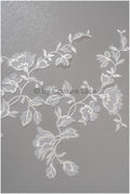 Bestickte 3D Blume Applikation / Braut Aufnäher / Hochzeitskleid Spitzenapplikation / Brautblatt Applikation / A23-166