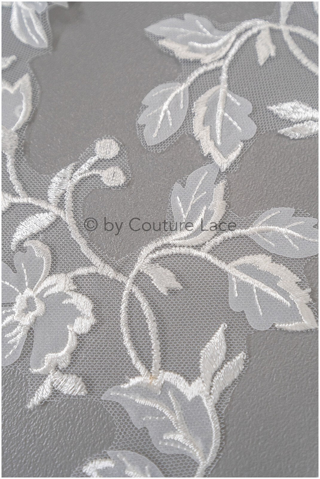 Bestickte 3D Blume Applikation / Braut Aufnäher / Hochzeitskleid Spitzenapplikation / Brautblatt Applikation / A23-166