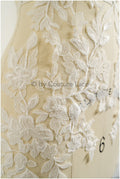 3D Blumen Applikation / 3D Blumen Spitze Applikation / Hochzeitskleid Applikation / Blatt Applikation / A23-319