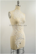 Hochzeit Blumen Applikation/ Blumen Spitzen Applikation/ romantisches Kleid Applikationen/ Blatt Applikationen/ A23-322