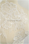 Hochzeit Blumen Applikation/ Blumen Spitzen Applikation/ romantisches Kleid Applikationen/ Blatt Applikationen/ A23-322