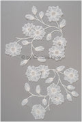 3D Blumen Applikation / 3D Blumen Spitze Applikation / Hochzeitskleid Applikation / Blatt Applikation / A23-325