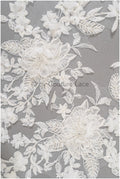 3D Blumen Applikation / Perlen Braut Aufnäher / Hochzeitskleid Spitzenapplikation / Brautblatt Applikation / A23-327