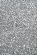 Heavy Beaded Lace Fabric Off-White/ Couture Lace Fabric with Pearls &amp; Beads/ Geometric Lace/ Beaded Lace // L23-527