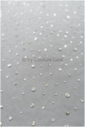 Tulle fabric with small rhinestones/ Couture fabric with rhinestones/ Swarovski tulle fabric/ Rhinestone tulle for wedding dress &amp; veil// L23-524