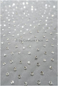 Beautiful tulle fabric with small rhinestones/ Couture fabric with rhinestones/ Swarovski tulle fabric/ Rhinestone tulle// L23-523